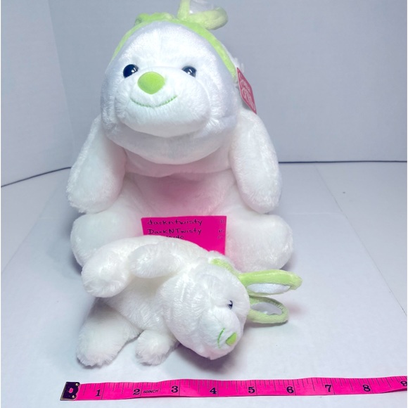 BNWT GUND SNUFFLES 4033518 w GREEN BUNNY EARS 10”and LIL SNUFFLES 4033519 - Picture 11 of 16
